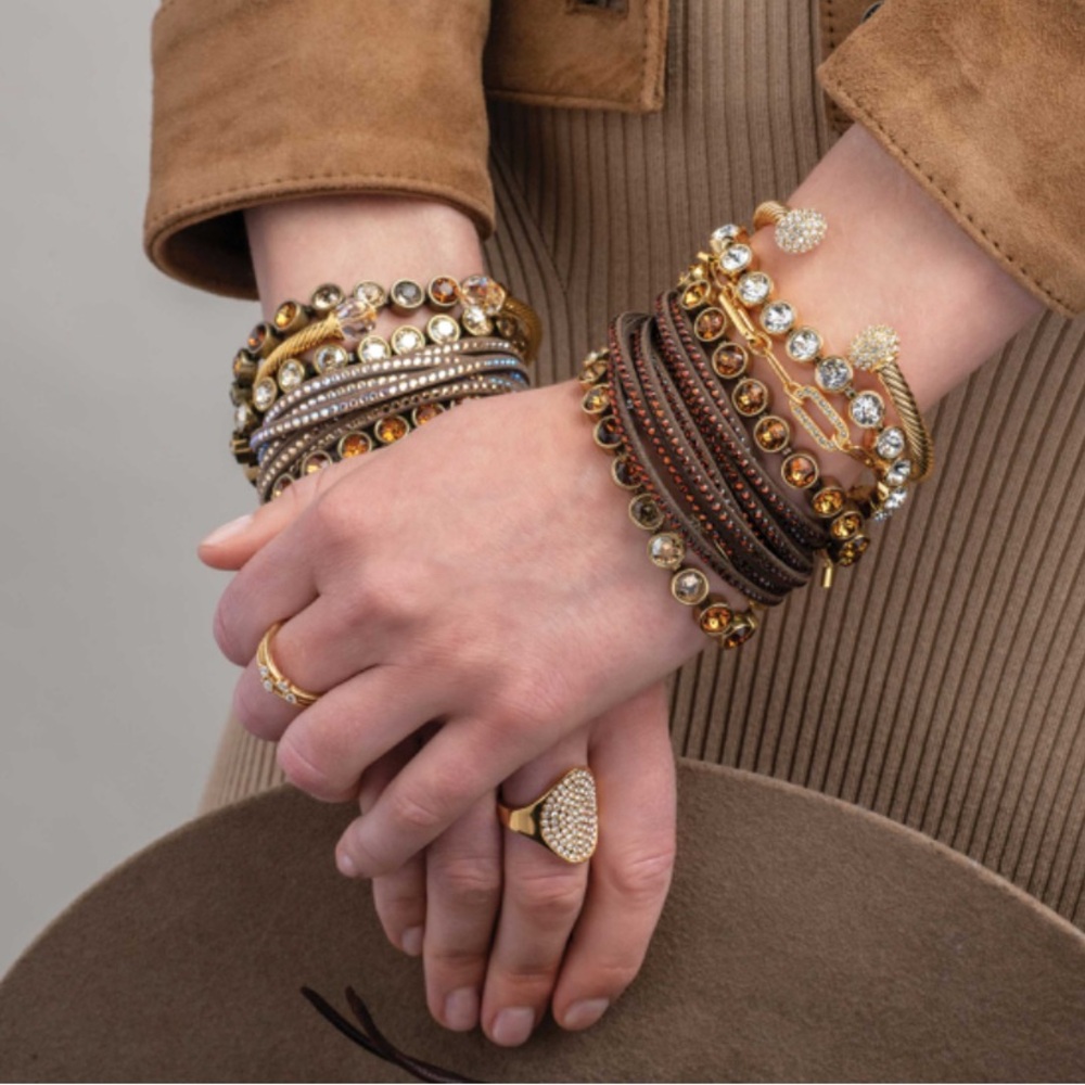 Touchstone Golden Crystal Ice Bracelet in perfect condition